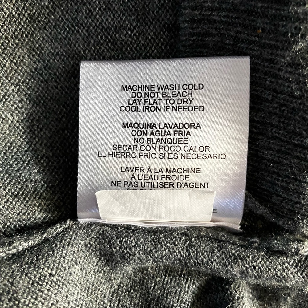 Ellen Tracy grey round neck long sleeve nylon/rayon blend sweater/pullover - Picture 8 of 15